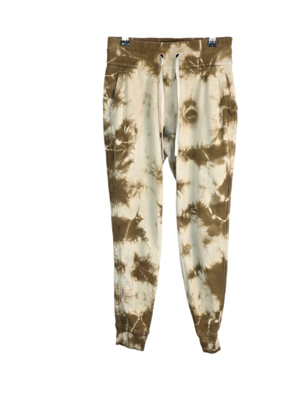 Lululemon Warm Down Jogger, Earth Dye Sand, Cotton Terry, Casual, Size 4